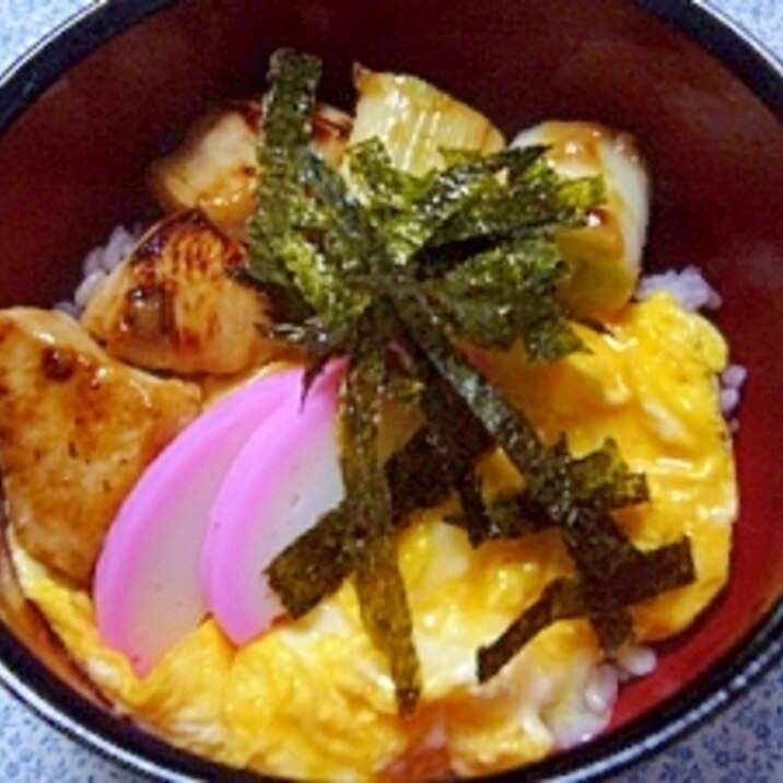 簡単　焼き鳥で親子丼